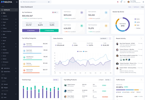 Light Theme Layout